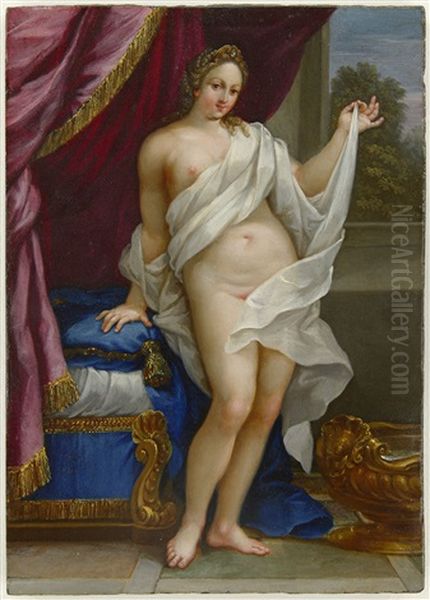 Venus Before The Bath Oil Painting by Hans Rottenhammer the Elder