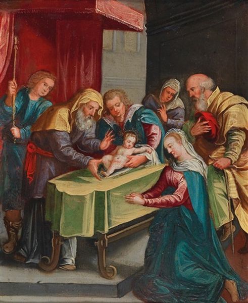 The Adoration Of The Child Oil Painting by Hans Rottenhammer the Elder