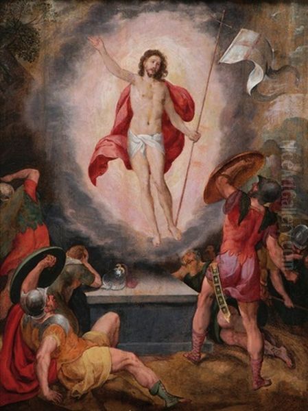 Auferstehung Christi Oil Painting by Hans Rottenhammer the Elder