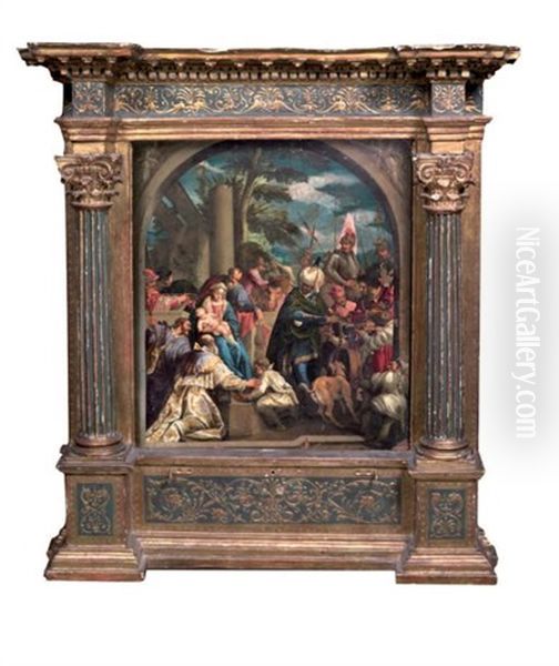 L'adoration Des Mages Oil Painting by Hans Rottenhammer the Elder