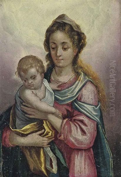 The Madonna And Child Oil Painting by Hans Rottenhammer the Elder