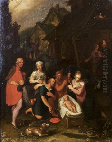 The Adoration Of The Magi Oil Painting by Hans Rottenhammer the Elder