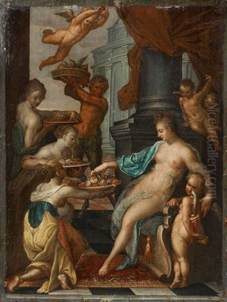 Die Herrschaft Der Venus Oil Painting by Hans Rottenhammer the Elder