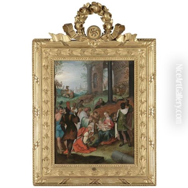 The Adoration Of The Magi Oil Painting by Hans Rottenhammer the Elder