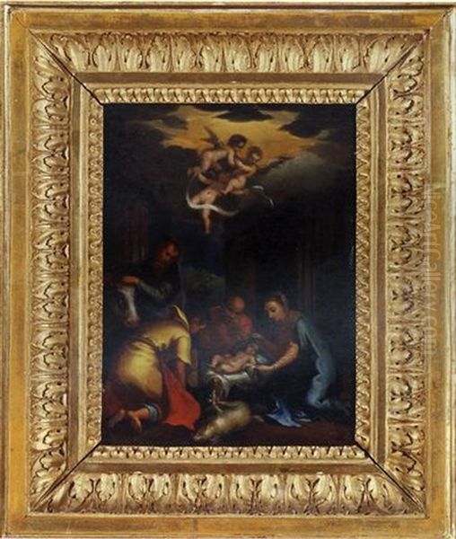 The Adoration Of The Shepherds Oil Painting by Hans Rottenhammer the Elder