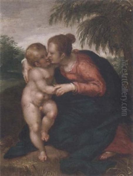 The Virgin And Child Oil Painting by Hans Rottenhammer the Elder