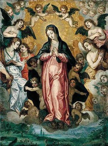 The Immaculate Conception Oil Painting by Hans Rottenhammer the Elder