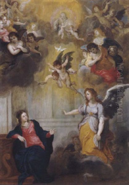 Die Verkundigung An Maria Oil Painting by Hans Rottenhammer the Elder