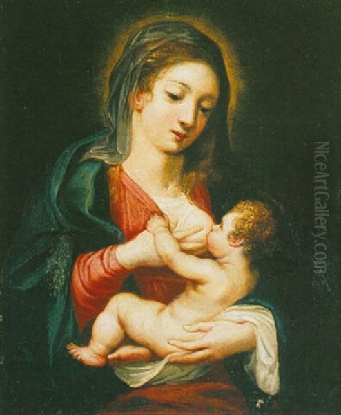 Madonna And Child Oil Painting by Hans Rottenhammer the Elder