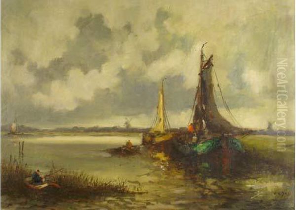 Marine Oil Painting by Josef Boss