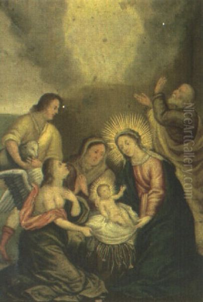 The Adoration Of The Shepherds Oil Painting by Hans Rottenhammer the Elder