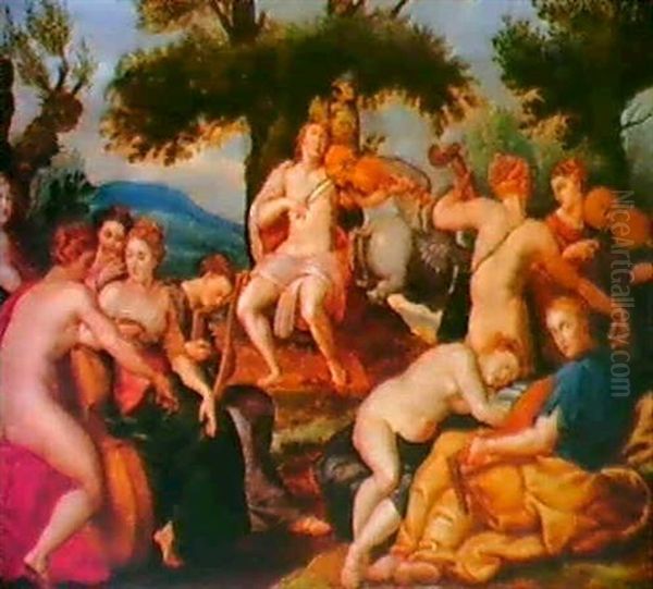 Pegase Et Les Muses by Hans Rottenhammer the Elder