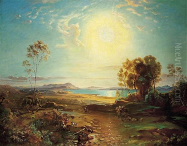 Heroische Landschaft Oil Painting by Carl Rottmann