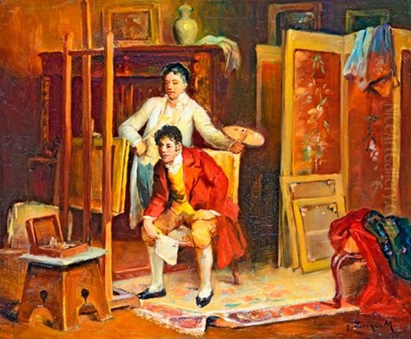 Barati Mubiralat Oil Painting by Mozart Rottmann