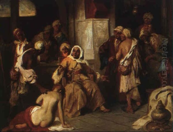 Orientalische Szene Oil Painting by Mozart Rottmann