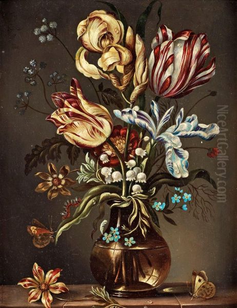 Still Life With Tulips Oil Painting by Ambrosius the Elder Bosschaert