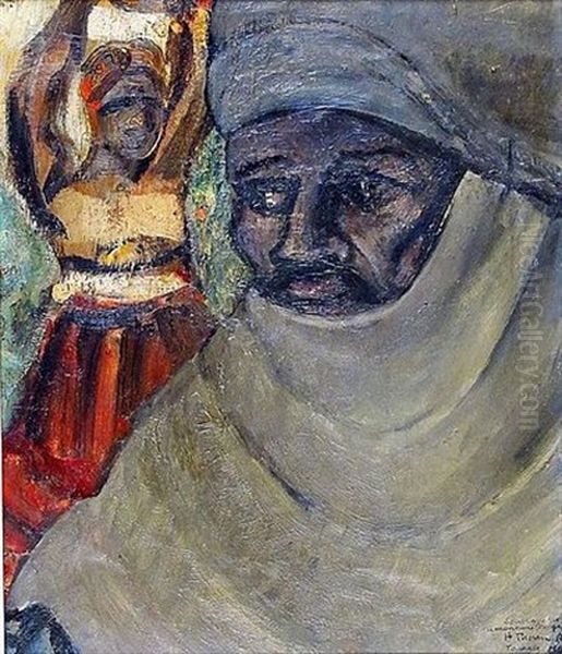 Touareg Hoggar Oil Painting by Andre Thomas Rouault