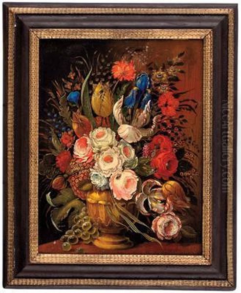 Blumenstillleben Mit Rosen Und Tulpen Oil Painting by Ambrosius the Elder Bosschaert