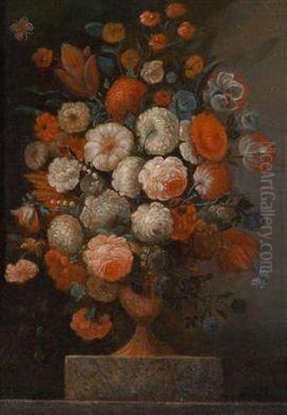 Blumenstillleben Oil Painting by Jan-baptist Bosschaert