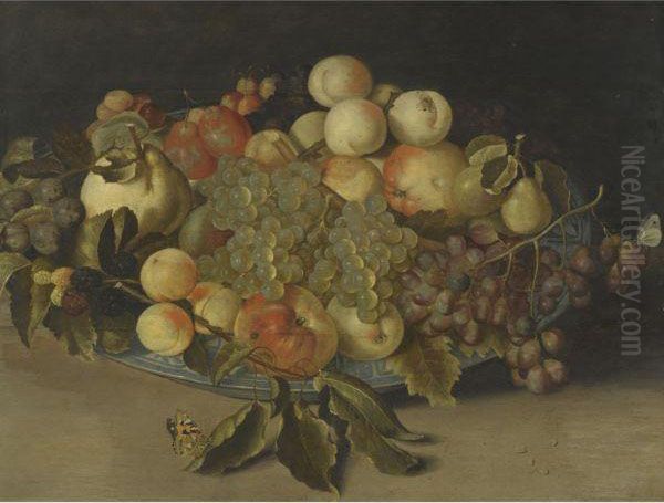 Sill Life With Blackberries Oil Painting by Johannes Bosschaert