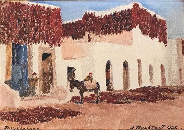 Dar Chabane Oil Painting by Alexandre Roubtzoff