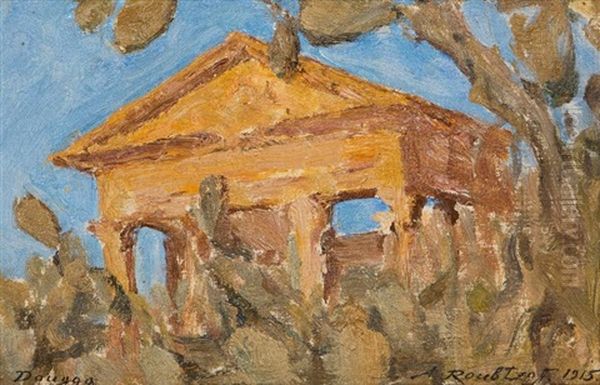 Dougga Oil Painting by Alexandre Roubtzoff