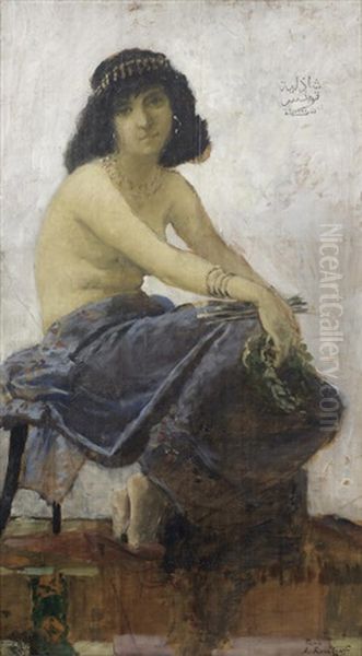 Nude, Tunis Oil Painting by Alexandre Roubtzoff