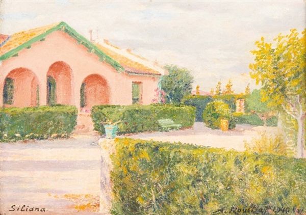 Maison A Siliana Oil Painting by Alexandre Roubtzoff