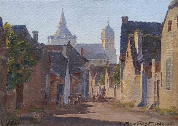 Village De Ibos Oil Painting by Alexandre Roubtzoff