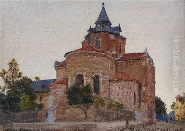 Cathedrale De Tarbes Oil Painting by Alexandre Roubtzoff