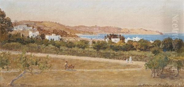 La Marsa En Oil Painting by Alexandre Roubtzoff