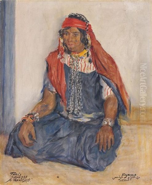 Messaouda Oil Painting by Alexandre Roubtzoff