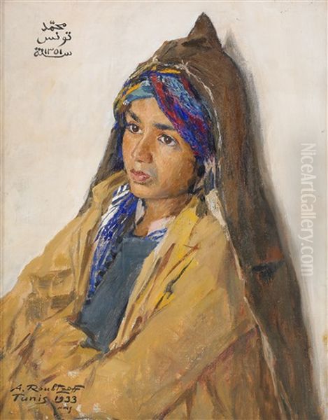 La Belle Tunisienne Oil Painting by Alexandre Roubtzoff