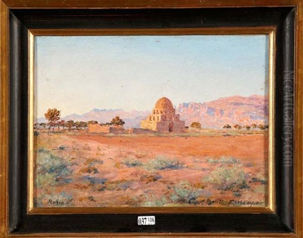 Vue De Rohia En Tunisie Oil Painting by Alexandre Roubtzoff