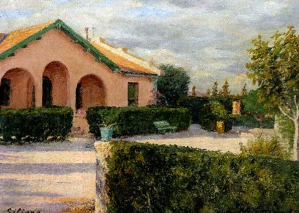 La Ferme Oil Painting by Alexandre Roubtzoff