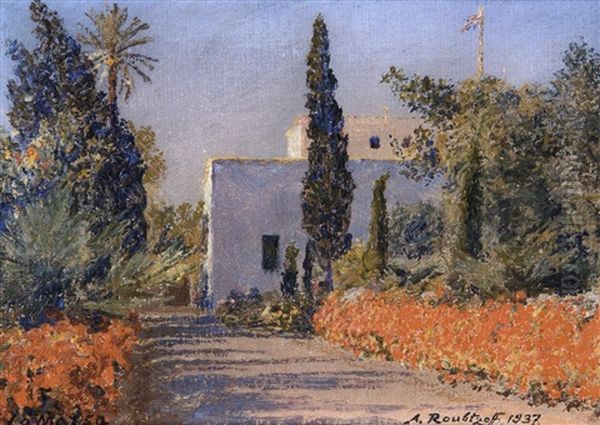 La Marsa Oil Painting by Alexandre Roubtzoff