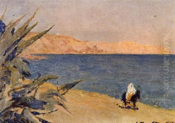 La Marsa Oil Painting by Alexandre Roubtzoff