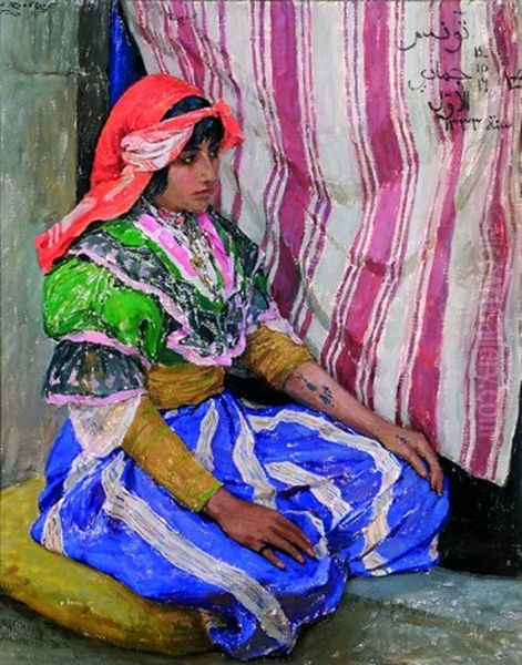 Mahbouba Oil Painting by Alexandre Roubtzoff