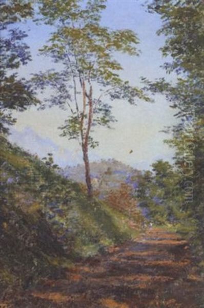 Paysage De Vimines Oil Painting by Alexandre Roubtzoff