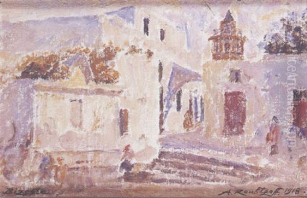 Bizerte Oil Painting by Alexandre Roubtzoff