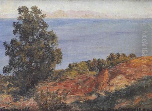 Vue De Gammarth, Tunis Oil Painting by Alexandre Roubtzoff