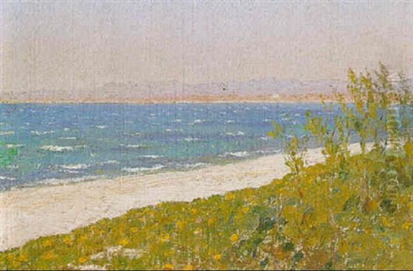 Coastal View Oil Painting by Alexandre Roubtzoff