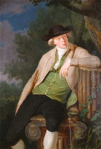 George Fulkes Lyttleton, 2nd Baron Lyttelton (1763-1828) Oil Painting by John James Rouby