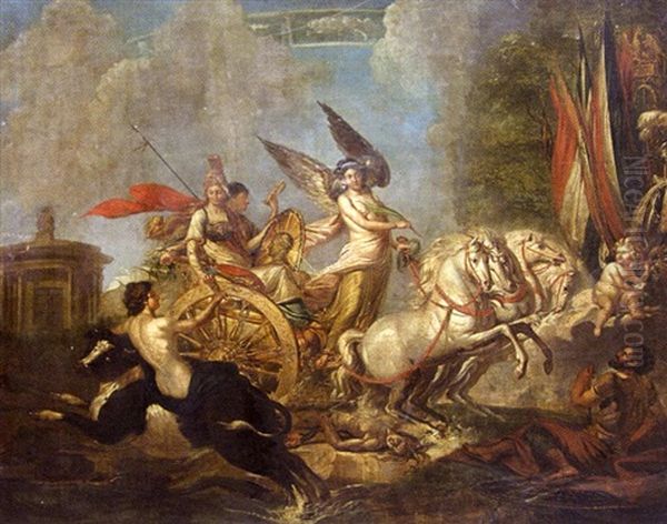 Allegorie De L'accession De Napoleon Bonaparte A L'empire Oil Painting by Georges Rouget