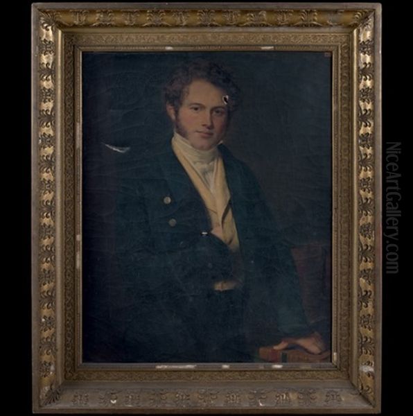 Portrait D'homme Oil Painting by Jean Sebastien Rouillard