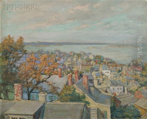 Looking Over Old Marblehead Oil Painting by Orlando Rouland