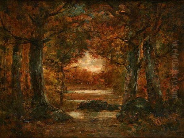 Clairiere Oil Painting by Charles Rousseau