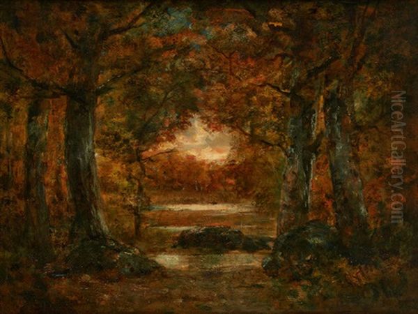 Clairiere Oil Painting by Charles Rousseau