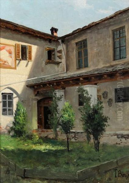 Chiostro A Varallo Oil Painting by Francesco Bosso