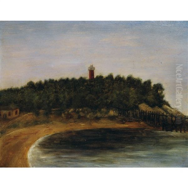 Paysage Au Phare Oil Painting by Henri Rousseau